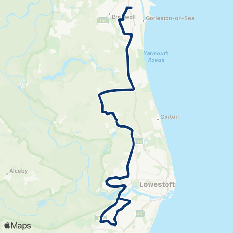 First Norfolk & Suffolk  map