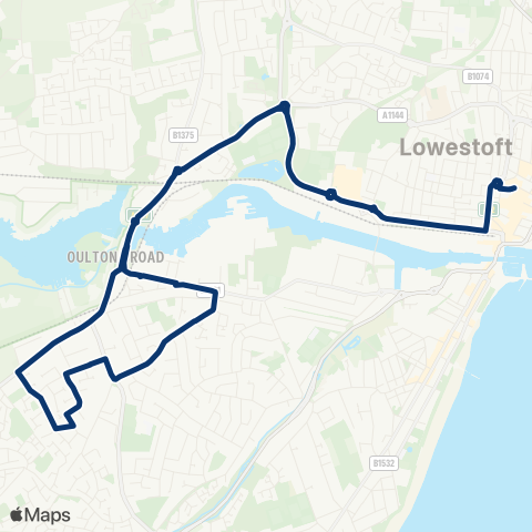 First Norfolk & Suffolk  map