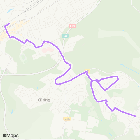 Forbus Forbach - Behren map