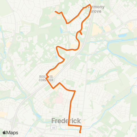 TransIT FCC Connector via Taney Avenue map