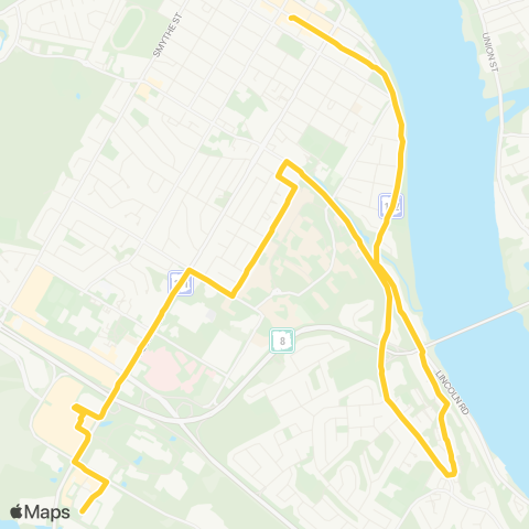 Fredericton Transit Forest Hill / Windsor map