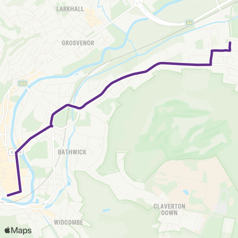 Faresaver Holcombe Vale - Dorchester Street map