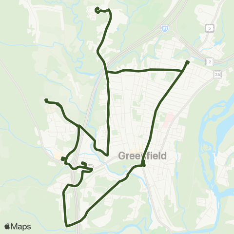 FRTA Greenfield map