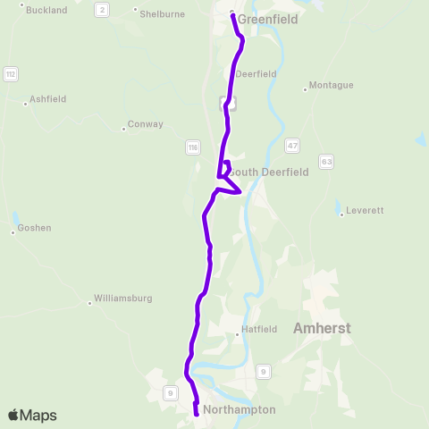 FRTA Northampton map