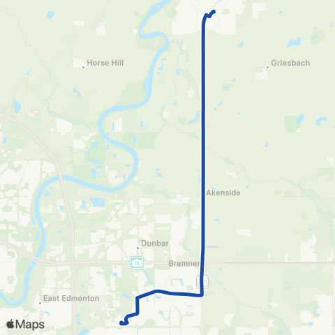 Fort Sask Transit Fort Saskatchewan map