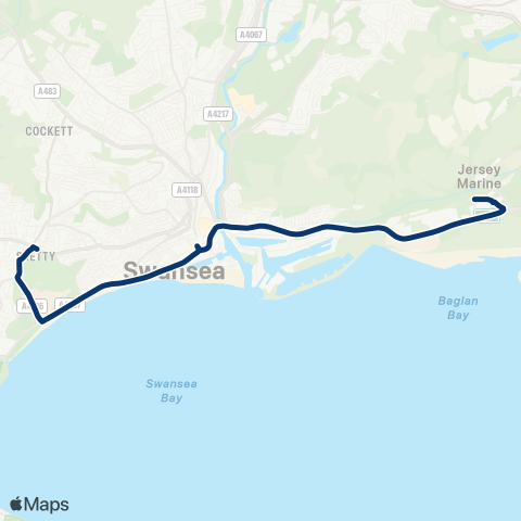 First South & West Wales  map