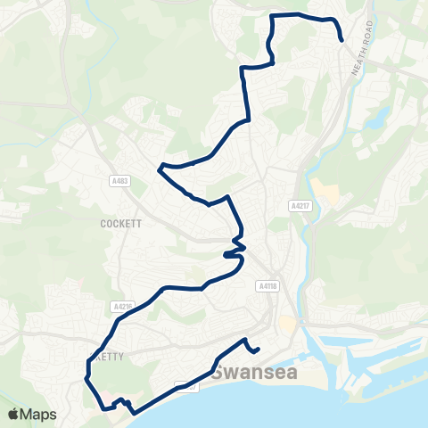 First South & West Wales  map