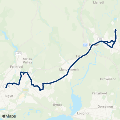 First South & West Wales  map