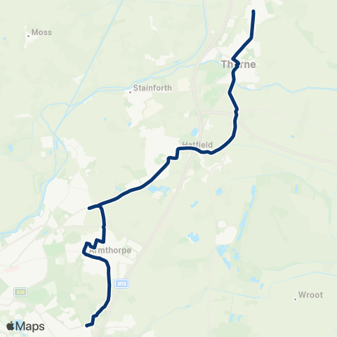 First South Yorkshire Marshland Rd / Grange Rd - Cantley Ln / Handley Cross Mews map