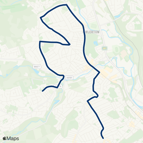 First South Yorkshire Commonside / Barber Rd - Forge Val Sch Access / Wood Ln map