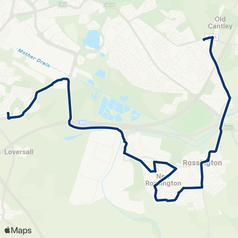 First South Yorkshire Cantley Ln / Handley Cross Mews - Plantation Rd / Whisperwood Dr map