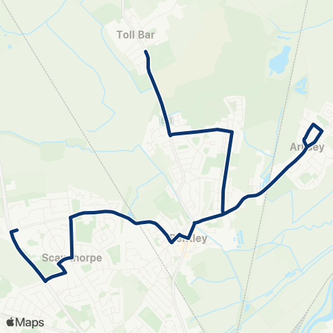 First South Yorkshire Adwick Ln / Marton Rd - Jossey Ln / York Rd map