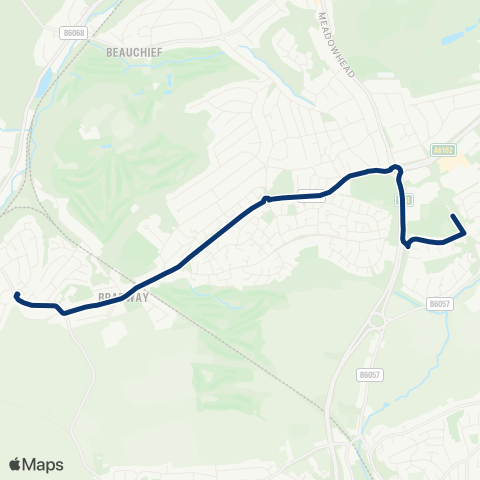 First South Yorkshire Prospect Rd / Everard Av - Dyche Ln / Dyche Rd map