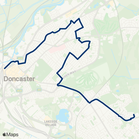 First South Yorkshire Beckett Rd / Queens Rd - Acacia Rd / Sycamore Grove map