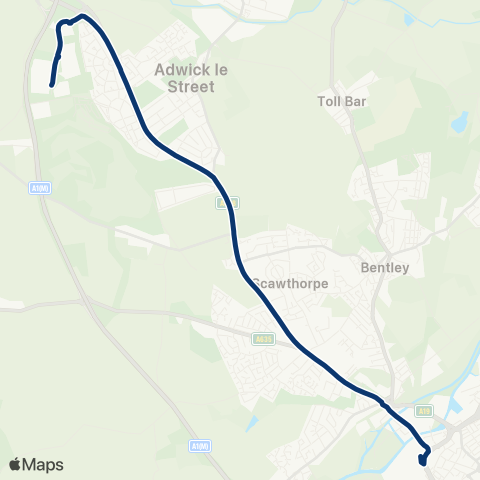 First South Yorkshire Doncaster Frenchgate Interchange / A6 - Rockingham Way / Long Lands Ln map