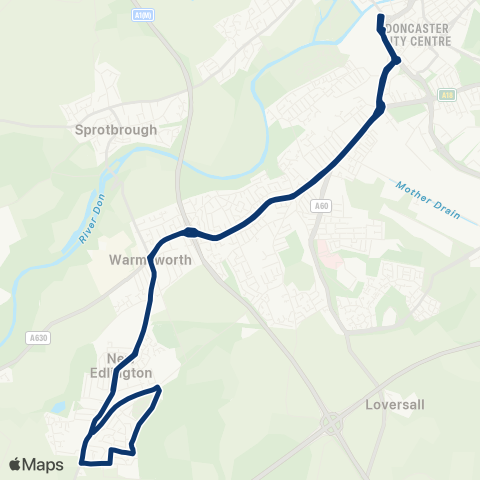 First South Yorkshire Doncaster Frenchgate Interchange / B5 - Doncaster Frenchgate Interchange / C1 map