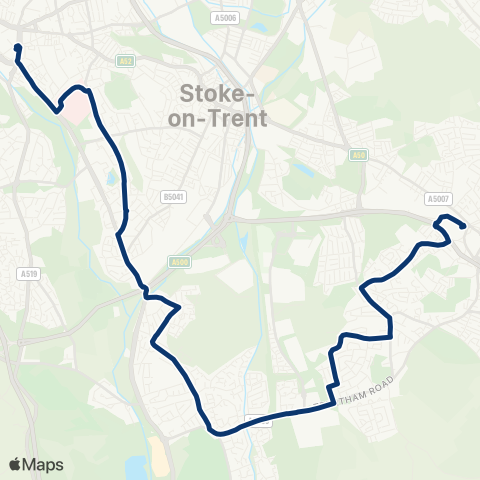 First Potteries  map