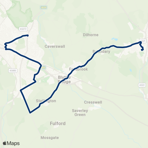 First Potteries  map