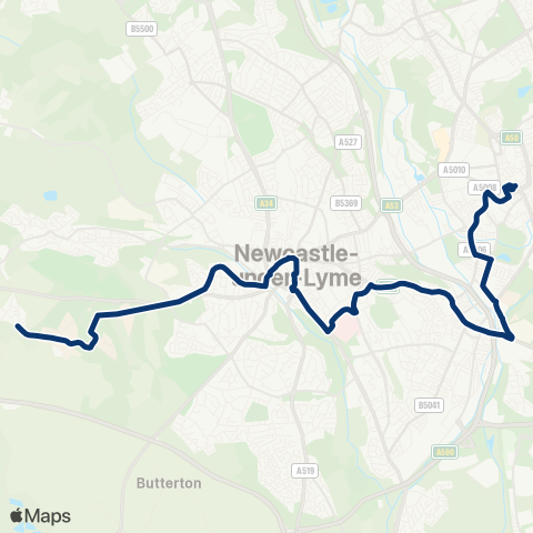 First Potteries  map