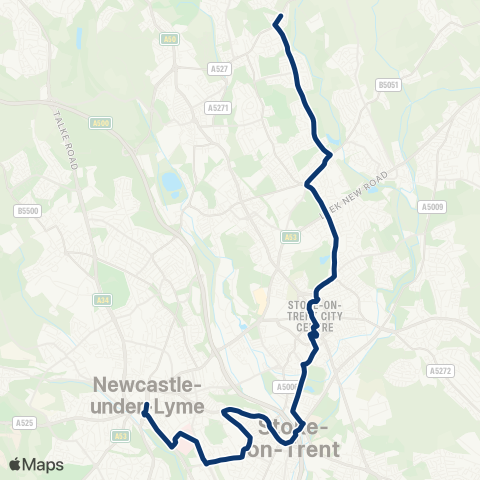 First Potteries  map