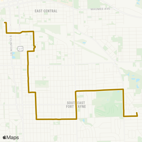 Citilink Franke Park - McKinnie map