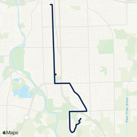 Citilink Glenbrook / Northrup - Calhoun / Tillman Rd map