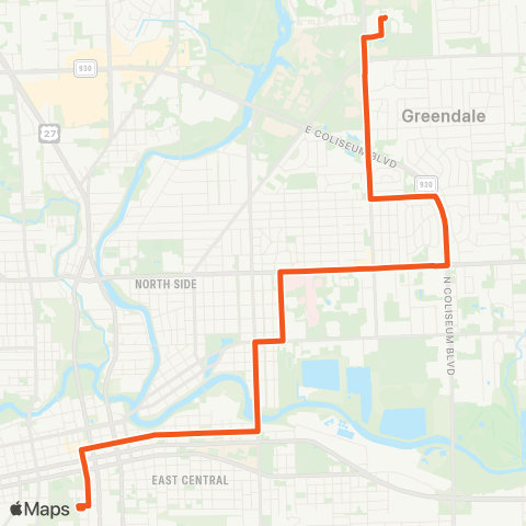 Citilink Wells Ludwig - Parkview map