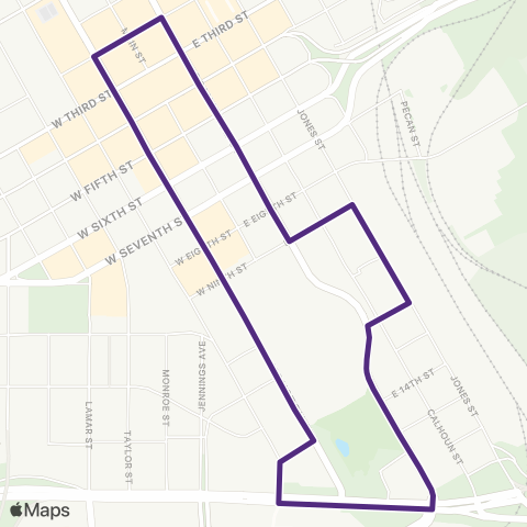 Trinity Metro Molly The Trolley map