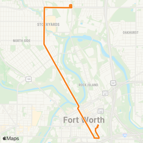 Trinity Metro Orange Line map