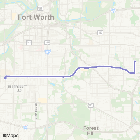 Trinity Metro Berry Street map