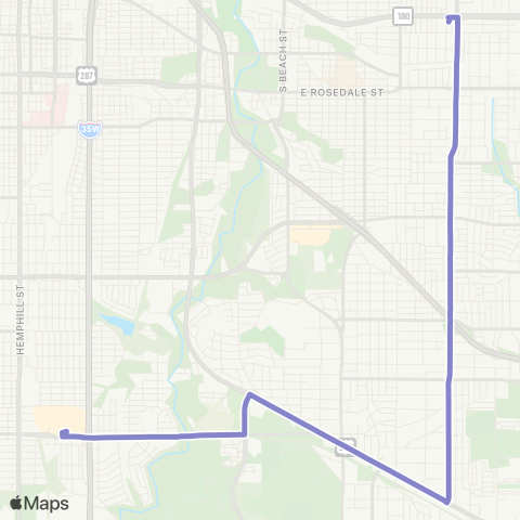 Trinity Metro Miller / E Seminary map