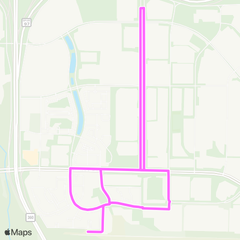 Trinity Metro Centreport Circulator map