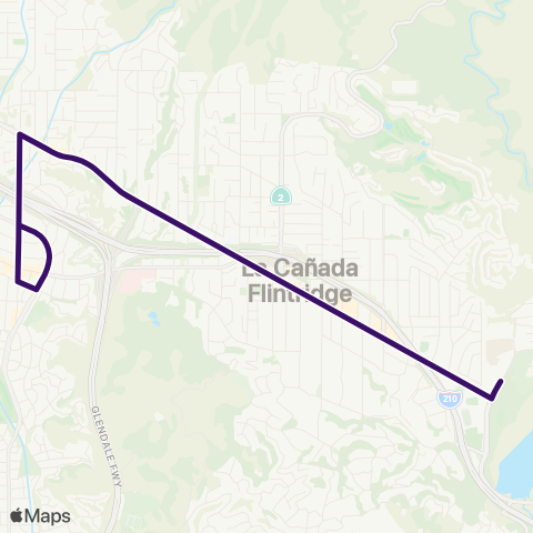 Glendale Beeline Montrose - Jet Propulsion Laboratory map