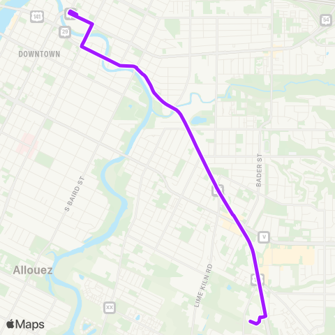 Green Bay Metro Plum map