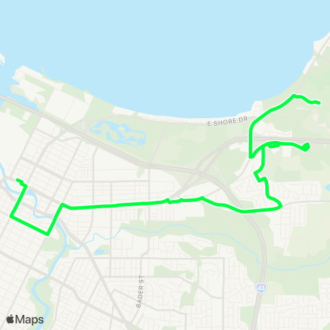 Green Bay Metro Lime map