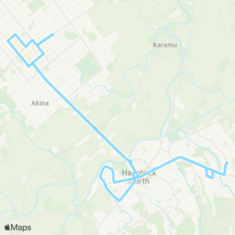 goBay Hastings and Havelock North (loop) map