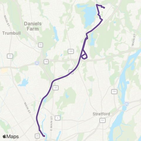 GBT Route 22x map