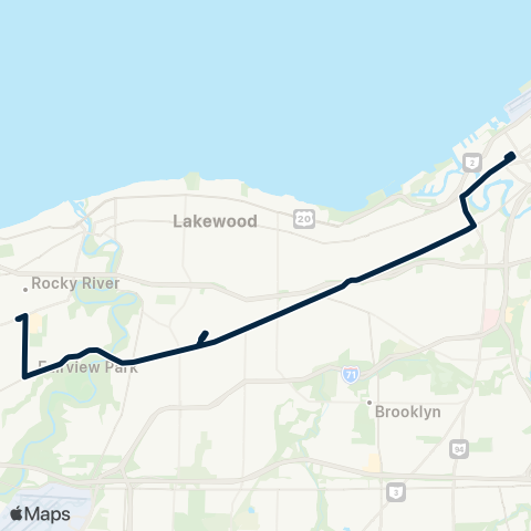 GCRTA Lorain map