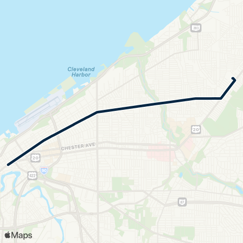 GCRTA Superior map