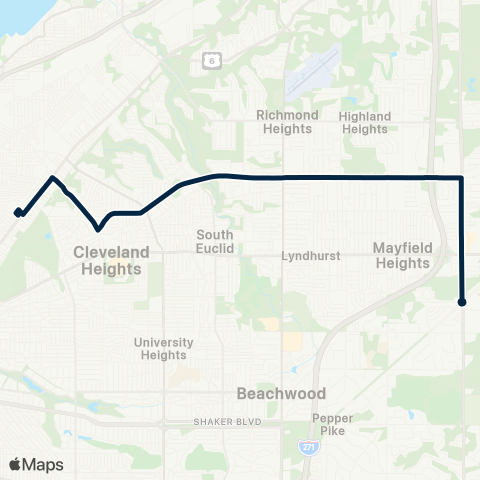 GCRTA Monticello map