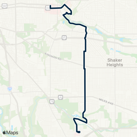 GCRTA East 131 map