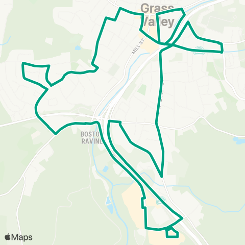 Nevada County Connects Grass Valley map