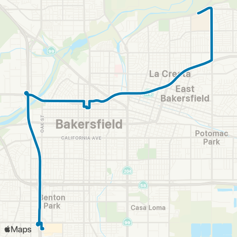 GET Valley Plaza / Bakersfield College map