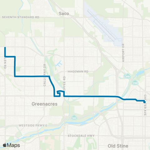 GET Frontier High School / Downtown map