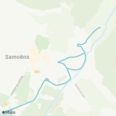 Les Navettes du Giffre Samoëns Les Vallons - Grand Massif Express map