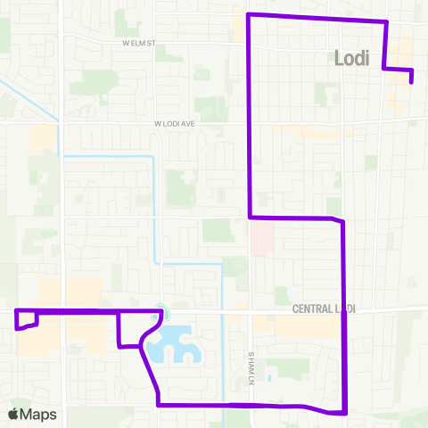 GrapeLine Route 34 map