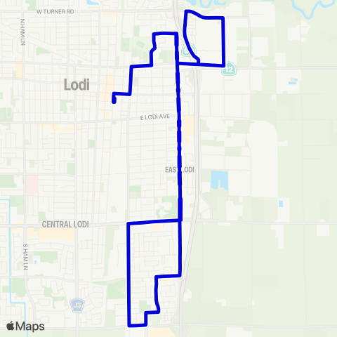 GrapeLine Route 5 map