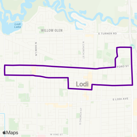 GrapeLine Express 1 map