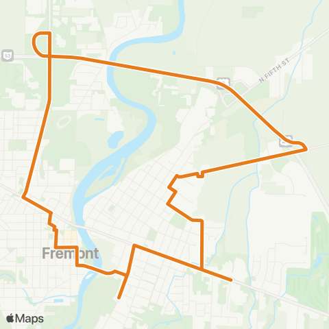 TRIPS Orange Line map