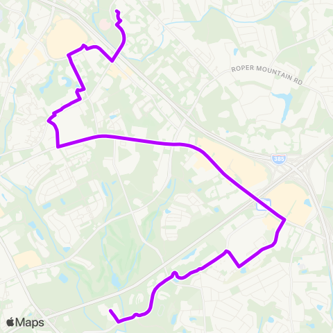 Greenlink Woodruff Connector map